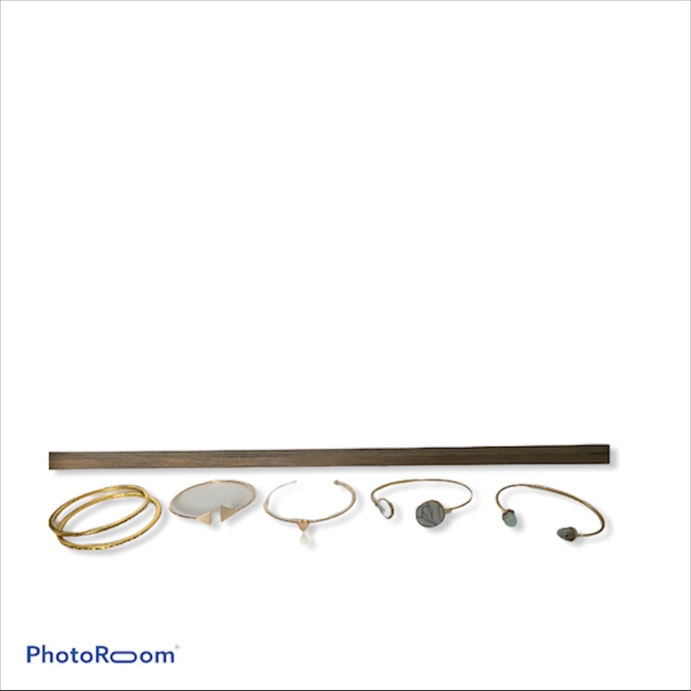 New! Set Of 6 Stackable Cuff & Bangle Bracelets - image 8